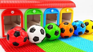 Цветной гараж и игрушки антистресс. Мультики залипательные. Для детей. Для малышей мультики