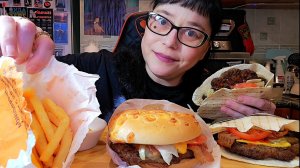 Мукбанг | Бургер Кинг. Ангус Бургер, Ангус Пита , Картошка фри 🍟 | Обжор Асмр