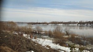 Ледоход начало.2026г.28 марта 15 час примерно.