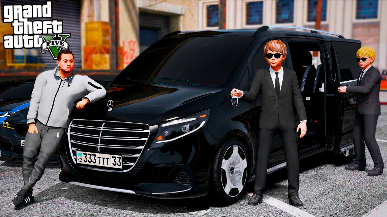 МОЙ НОВЫЙ БРОНИРОВАННЫЙ MERCEDES V CLASS! НАНЯЛ ВОДИЛ ВИТЮ ОПЕРА И ГРИШКУ! РЕАЛЬНАЯ ЖИЗНЬ ГТА 5