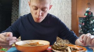 Мукбанг// Вроде Борщ Или Щи И Папоротник По Корейски