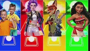 Влад и Ники против К-Поп Звезды, Зверополиса и Моаны — Тайлс Хоп: Музыкальная Битва