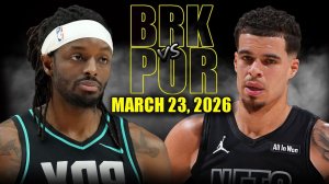 24.03.2026 | ОБЗОР МАТЧА | Портленд Трэйл Блэйзерс - Бруклин Нетс | Highlights