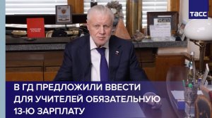 В ГД предложили ввести для учителей обязательную 13-ю зарплату