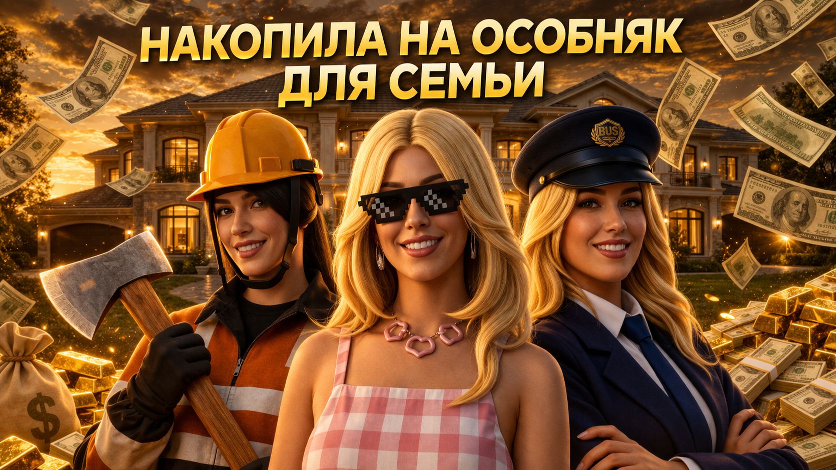 НАКОПИЛА НА ОСОБНЯК ДЛЯ СВОЕЙ СЕМЬИ  AMAZING ONLINE