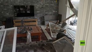 مبان متضررة وحفرة عميقة قرب القدس بعد هجوم صاروخي إيراني