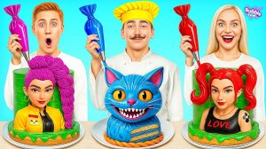 🍭 Кулинарный Челлендж 🍭 - ТОРТ Кейпоп-Охотницы на Демонов.Эпичная Битва с Едой.