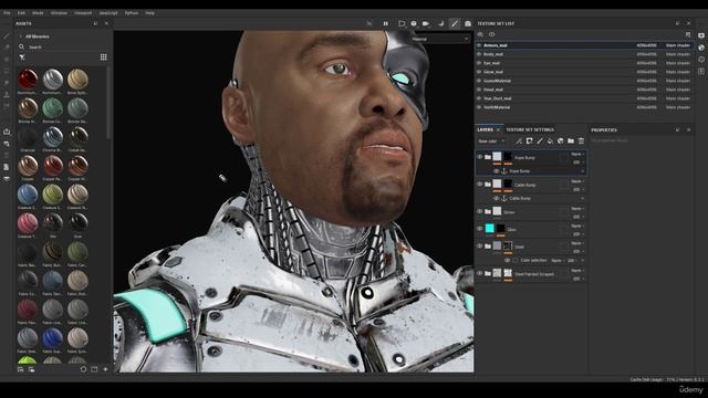 Cyborg Hard Surface Character Creation in Blender (7) 28 - Edge Wear