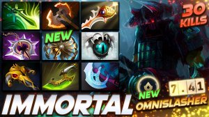 [7.41] Juggernaut Omnislasher 30 Frags — профессиональный геймплей в Dota 2 [Смотри и учись]