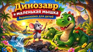 Динозавр и маленькая мышка | Аудиосказка для детей