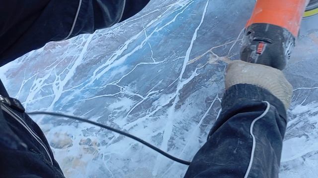 Иммитация мрамора в технике «срез камня».