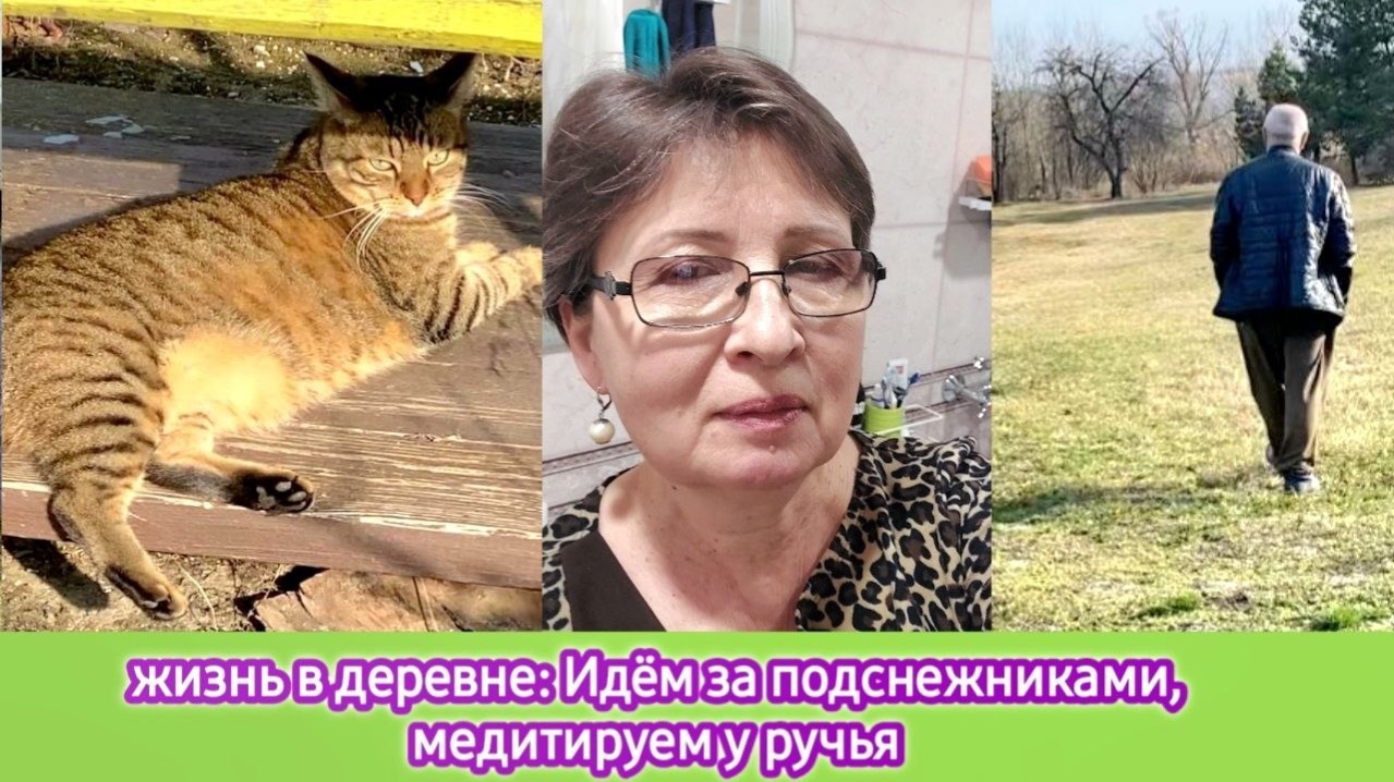 Жизнь в деревне: идём за подснежниками и медитируем у ручья смотреть онлайн