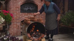 Kənd Həyatı. Пити, приготовленные на медленном огне в бочке