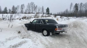 Школа зимнего дрифта на Волге. Первые перекладки