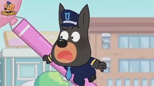 Храбрый шериф Лабрадор, не играйте с огнетушителями — познавательный мультфильм.