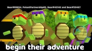 Поддельные ниндзя против ниндзя черепашек мультиплеер/супер медведь приключения геймплей прохождение