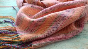 Тканый шарф номер 2 / купила Мулине в бобине.