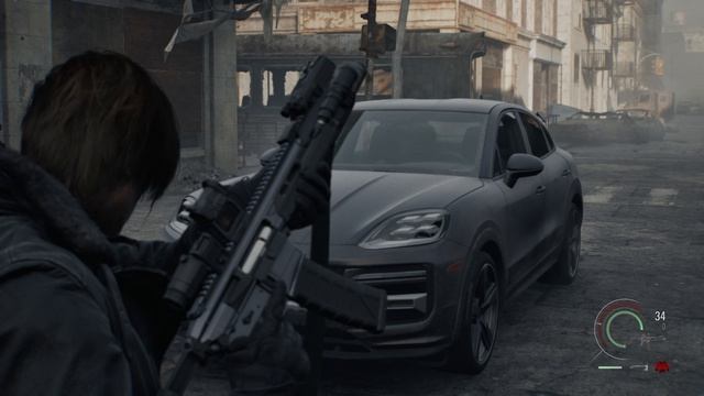 мотоцикл и Porsche Cayenne Turbo GT из resident evil requiem