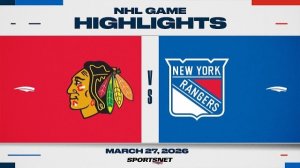 Обзор матча НХЛ | Рейнджерс - Чикаго (28.03.2026)