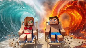 MINECRAFT CHALLENGE: СТИВ И ПОДРУЖКА В ОПАСНОСТИ 💀⚡!!! МАЙНКРАФТ ЧЕЛЛЕНДЖ ВЫЖИВАНИЕ! 😻😽🙀