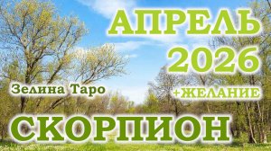 СКОРПИОН | ТАРО прогноз на АПРЕЛЬ 2026 года | Желание | Расклад таро