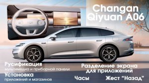 Changan Qiyuan\Nevo A06-РУСИФИКАЦИЯ экрана,приборной панели,приложения,разделение экрана,жест назад