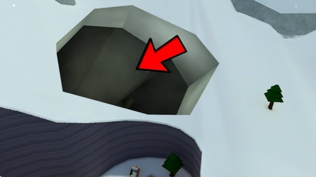 Секретная Гигантская пещера в Снежной Долине в игре Super Bear Adventure Супер Мишка