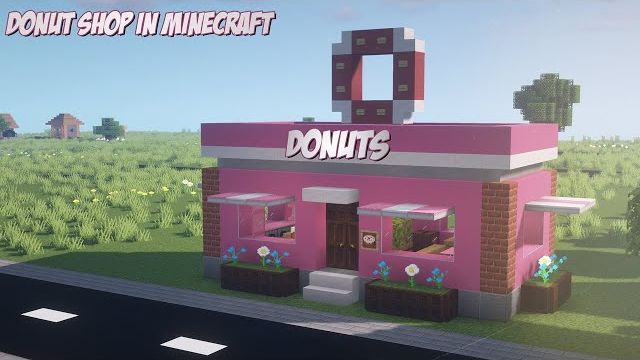 Как построить магазин пончиков в Майнкрафте 🍩