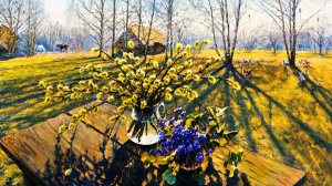 Весна в живописи художника Елены Бархатковой