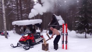 Охота Рыбалка в Тайге ИЗБА 2026 Мотобуксировщик и нас ЧЕТВЕРО Лесосибирск РУДИКОВКА 14 марта