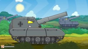 Все серии  VK-44 рвет линии обороны - Мультики про танки