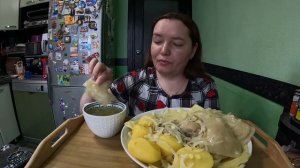 Мукбанг, обед/Еда/вкусная домашняя еда