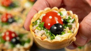 Хватит кормить гостей обычным оливье! 10 оригинальных начинок для тарталеток, на любой праздник!