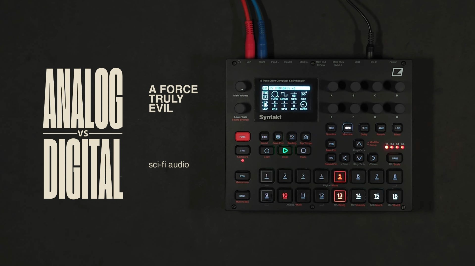 Elektron Syntakt 'Analog vs Digital' Sound Pack Demo by Force Truly Evil