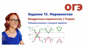 ОГЭ 2026. Задание 13. Неравенства. Урок 3. Квадратные неравенства. Теория