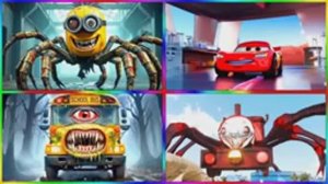 МИНЬОН-ПАУК против МОЛНИИ МАКВИНА и МОНСТР-АВТОБУС против ЧУ-ЧУ ЧАРЛЬЗА! 🕷️🏎️ КТО ПОБЕДИТ? МУЛЬТИК