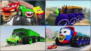 МОЛНИЯ МАКВИН ПРОТИВ ЗЛЫХ МАШИНОК! 👿🚗 КТО СПАСЕТ ГОНОЧНЫЙ ТРЕК? ЭПИЧНЫЙ МУЛЬТИК-БАТТЛ