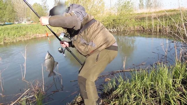 Первая рыбалка по весне и сразу крупные КАРАСИ!!!