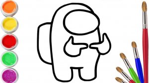 Мультик для детей-Рисование АМОНГ для детей