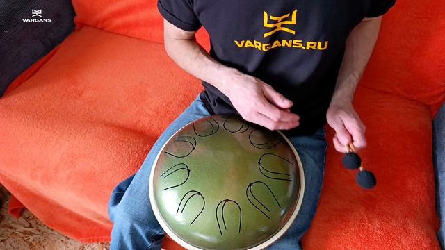 Пробный биметаллический глюкофон Двутон 1246 — Кельтский минор Си, 32 см — VARGANS