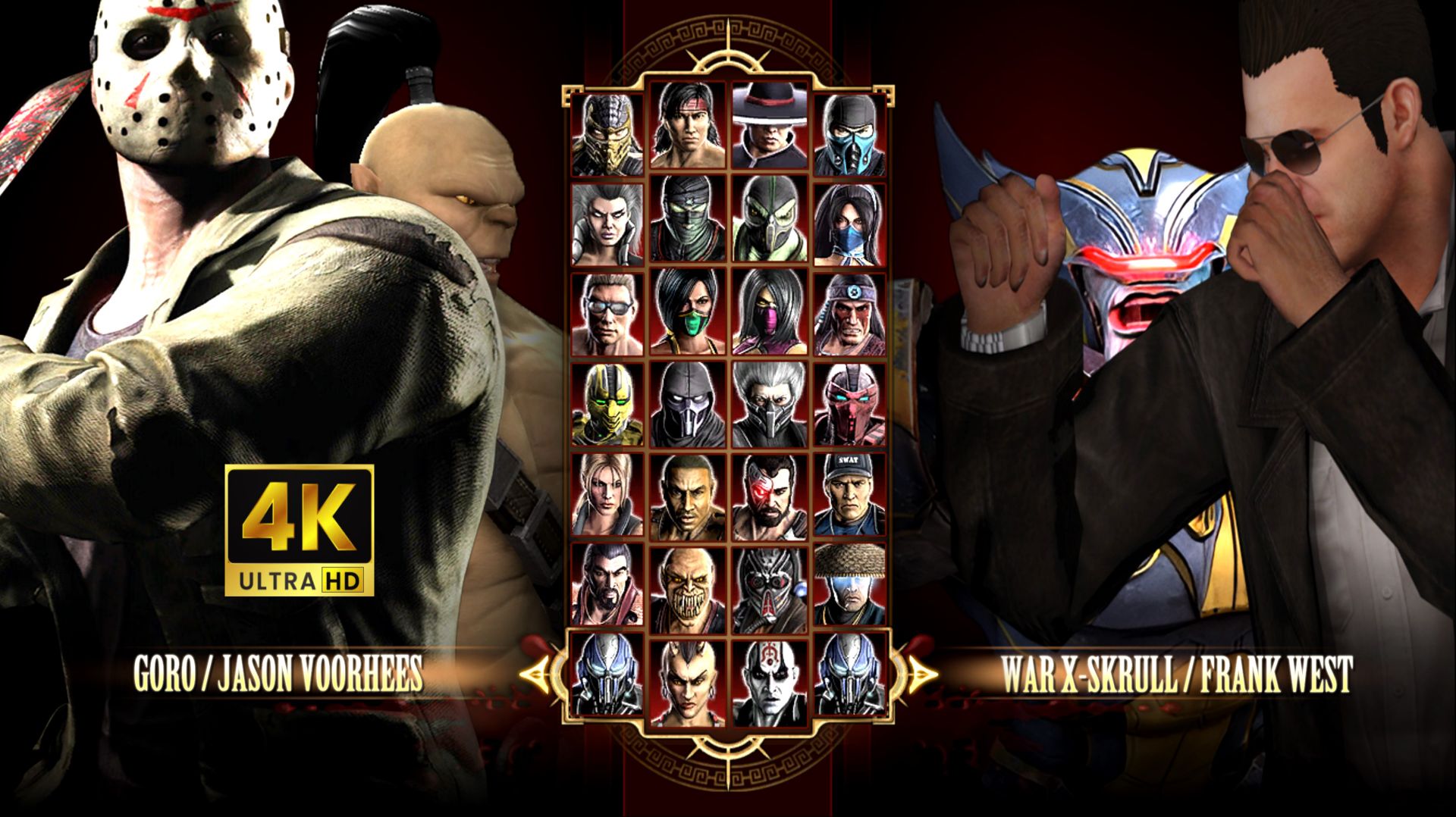 Игра за Jason Voorhees Undead & Goro в Mortal Kombat Komplete Edition на PC Expert в 4К