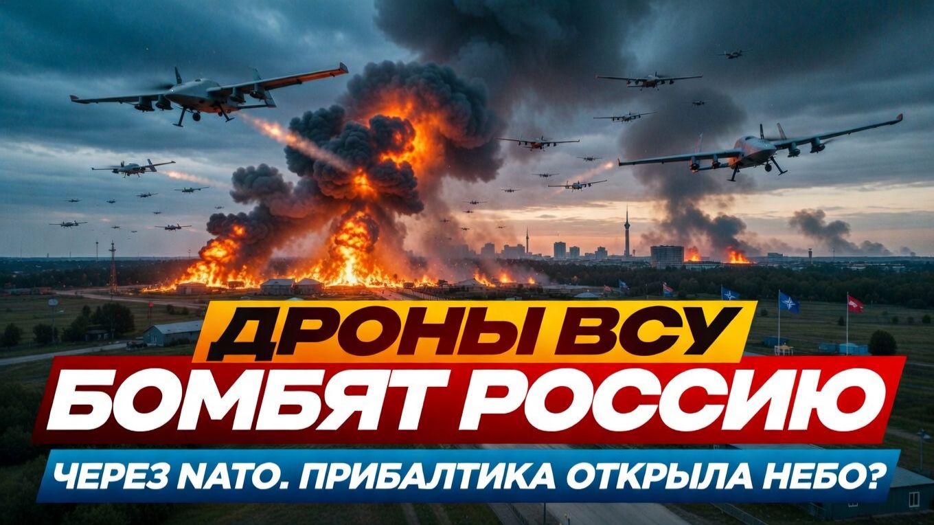 ЭТО ВОЙНА?! Дроны ВСУ бомбят Россию через НАТО! Прибалтика открыла небо?
