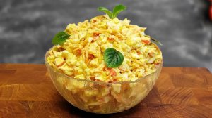 Думал никто не захочет, а съели до последней ложки! Королевский крабовый салат — простой рецепт