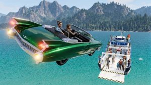 BeamNG Drive - Эпичные высокоскоростные прыжки на автомобиле