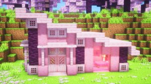 Minecraft Как построить уютный вишневый дом | Tutorial