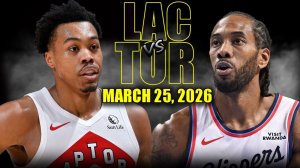 26.03.2026 | ОБЗОР МАТЧА | Лос-Анджелес Клипперс - Торонто Рэпторс | Highlights