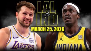 26.03.2026 | ОБЗОР МАТЧА | Индиана Пэйсерс - Лос-Анджелес Лейкерс | Highlights