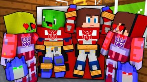Джей Джей и Майки-трансформеры в "Любовной ловушке" девочек-десептиконов. Майнкрафт Мультик