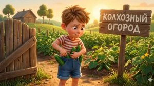 🥒 Николай Носов — Огурцы
🕰️ Длительность: 6 мин.
🌿 О чём эта сказка?
Маленькая кража на колхозно
