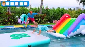 Влад и Ники Челлендж 4 цвета  с водяными шариками